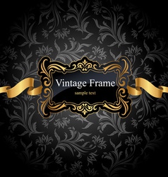 Vintage frame vector image