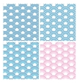 Japanese Seamless Pattern Set eps10 vector image
