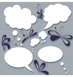 Set of speach bubbles vector image