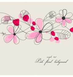 Floral background vector image