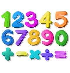 Number Number vector image
