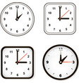 Set of wall clock Watch and circle Set of wall clock Watch and circle vector image
