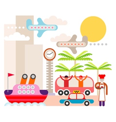 Travel vector image