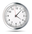 Silver watch vector image