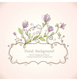 Floral frame vector image