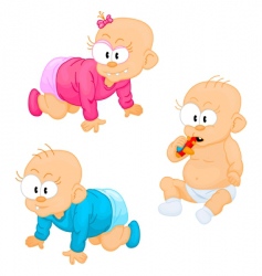 Cartoon children vector image