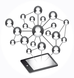 Social Media Abstract Communication vector image