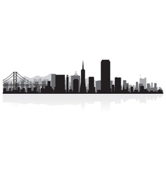 San Francisco USA city skyline silhouette vector image