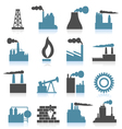 Industrial icons vector image