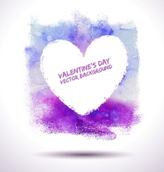 Watercolour heart vector image