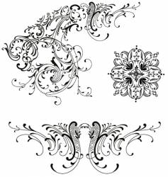 Design floral vector image