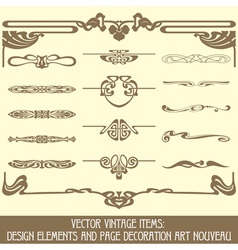 Design elements and page decoration vector image