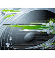 Abstract futuristic background with stereo speaker vector image