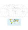 Contour World Map Contour World Map vector image