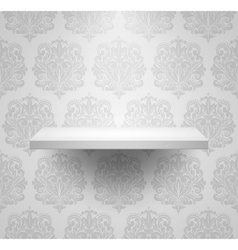 Empty isolated shelf vector image