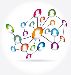 Social Media Abstract Communication vector image
