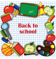 School design elements vector image