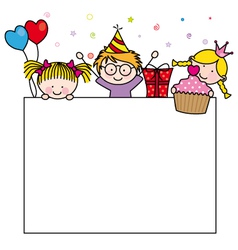Birthday Postcard vector image