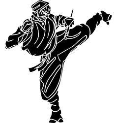 Ninja fighter - Vinyl-ready vector image