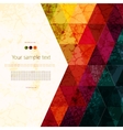 Colorful abstract geometric background vector image