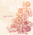 Floral background vector image