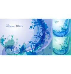 Wave water backgroundtemplate Wave water backgroundtemplate vector image