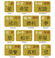 Japanese kanji chinese symbols vector image