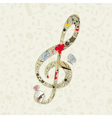 Musical key vector image