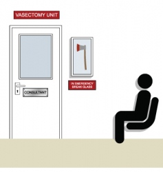 Vasectomy vector image