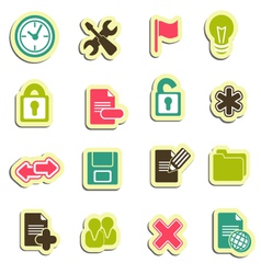 Web icons vector image