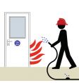 Fire door vector image