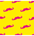 Seamless background with neon pink mustaches Seamless background with neon pink mustaches vector image