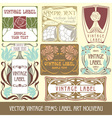 Label art nouveau vector image