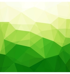 Abstract Green Triangle Background vector image