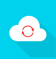 Cloud technology flat icon vector image
