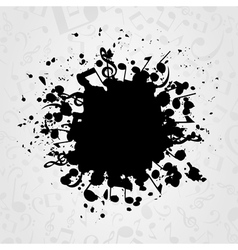 Musical stain vector image
