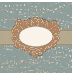 Vintage Copy Space Card vector image