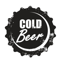 Beer stamp vector image