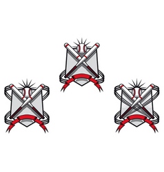 Baseball emblems vector image