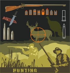 Hunting vector image