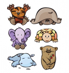 Cute animals vector image