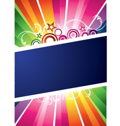 Rainbow background vector image