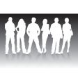 People silhouettes vector image