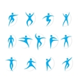Set of sports and dancing symbols vector image