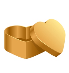 Heart box vector image