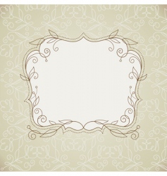 Floral frame vector image