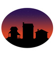 Houses silhouettes vector image