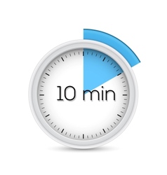 Ten minutes timer vector image