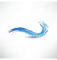 Blue wave sign vector image