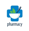 Logo pharmacy vector image